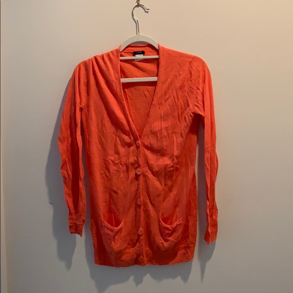 Orange cardigan